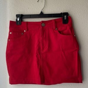 Red forever 21 skirt